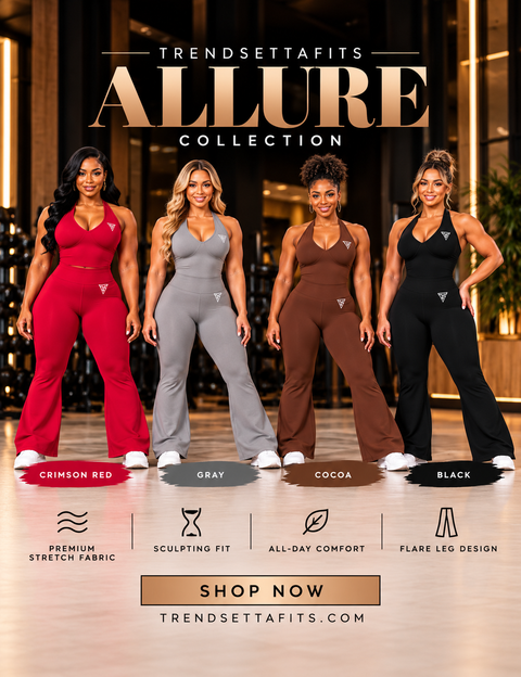 The Allure Set | Halter Top & Flare Leggings